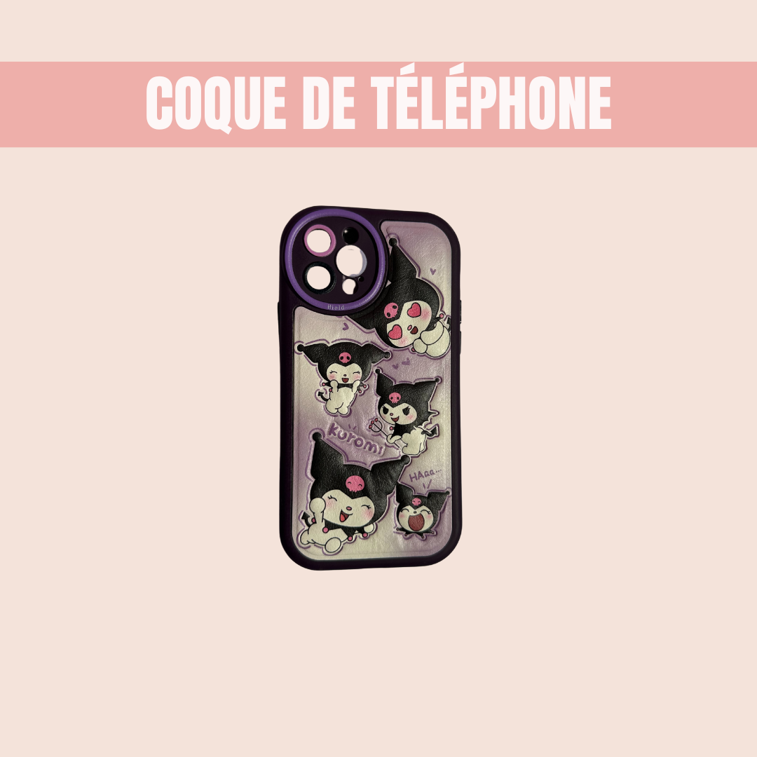 Coque de téléphone Hello Kitty personnage Kuromi
