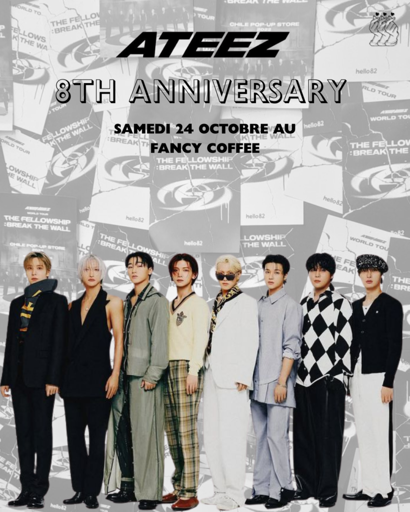Comeback ATEEZ au Fancy Coffee le samedi 24 Octobre 2026